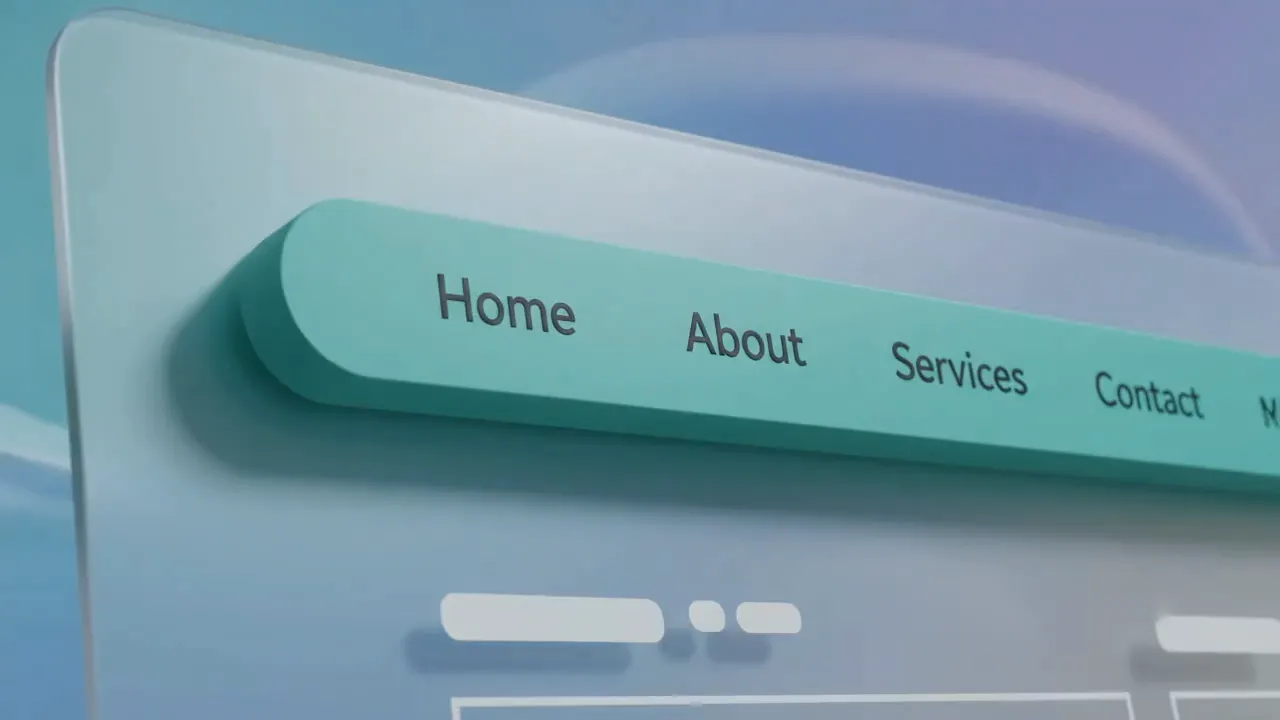 Green Navbar Design for Modern Websites